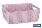 Cesta multiuso | Capacità: 12 L | Dimensioni: 36 x 28 x 13,5 cm | Vari colori | Cesta portaoggetti | Organizer - Cofan