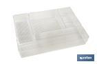 Set di organizer da 5 pezzi | Dimensioni: 30 x 23 x 8 cm | Trasparente | Vendita unitaria - Cofan