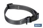 Reflective dog collar | Colour: grey | Available in various sizes - Cofan