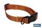 Reflective dog collar | Orange | Available in different sizes - Cofan