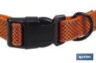 Reflective dog collar | Orange | Available in different sizes - Cofan