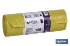 Yellow bin bags | Size: 90 x 110cm | 120 litres | 10 Pieces - Cofan