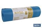  SACS POUBELLE PARFUMÉS REFERMABLES DE COULEUR BLEUE | DIMENSIONS DE 70 X 70 CM ET JAUGE DE 120