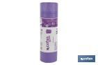 Sacs poubelle parfumés refermables de couleur violette | Dimensions : 57 x 57 cm et jauge de 90 - Cofan