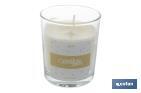 Scented candle | Vegetable wax | Aroma of linen | Cotton wick - Cofan