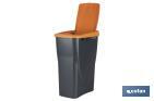 Orange recycling bin | Suitable for recycling organic waste | Available in three different capacities and sizes - Cofan