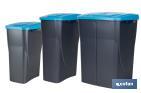 Blue recycling bin | Suitable for recycling paper and cardboard | Available in three different capacities and sizes - Cofan