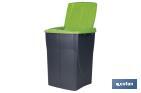 Green recycling bin | Suitable for recycling glass materials | Available in three different capacities and sizes - Cofan