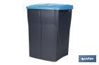 Blue recycling bin | Suitable for recycling paper and cardboard | Available in three different capacities and sizes - Cofan