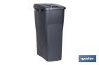 Grey recycling bin | Suitable for recycling organic waste | Available in three different capacities and sizes - Cofan