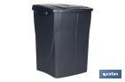 Grey recycling bin | Suitable for recycling organic waste | Available in three different capacities and sizes - Cofan