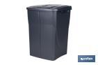 Grey recycling bin | Suitable for recycling organic waste | Available in three different capacities and sizes - Cofan