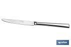 Cuchillo de mesa | Modelo Bari | Fabricado en Acero Inox. 18/10 | Blíster o Pack - Cofan