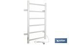 HEATED TOWEL RAIL | GOBÍ MODEL | CARBON STEEL | 80W | IP44 | SIZE: 68 X 53 X 10.5CM