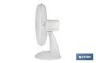 3 Speed White Desk Fan, Solano Model - Cofan