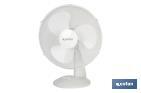 3 Speed White Desk Fan, Solano Model - Cofan