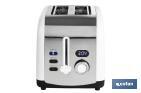 Toaster with LED display, Zorita Model - Cofan