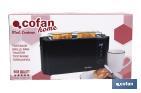 Grille-pain avec une Rainure | Inclut Écran Numérique | Couleur Noir Mat - Cofan