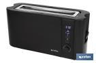 Matt black one slot toaster, Centeno Model - Cofan