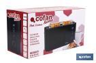 Grille-pain avec une Rainure | Inclut Écran Numérique | Couleur Noir Mat - Cofan