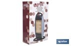 Oscillating halogen heater | Three power settings: 400W, 800W and 1,200W | Instantaneous heat diffusion | Three halogen tubes | Anti-tip safety system - Cofan