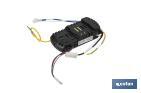 Ventilador de techo blanco con 3 aspas y luz led | Motor DC (bajo consumo) y potencia de 55 W - Cofan