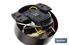 Ventilador de techo blanco con 3 aspas y luz led | Motor DC (bajo consumo) y potencia de 55 W - Cofan