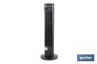 Ventilateur colonne silencieux à contrôle à distance | Couleur noire | Comprend télécommande et minuterie (8 heures) - Cofan