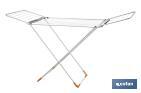 Winged Clothes Airer | With Folding Wings & Wheels | Steel & Polypropylene - Cofan