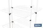 Tower Clothes Airer | Painted Steel & Polypropylene | Size: 70 x 60 x 137cm | 3 Drying Racks - Cofan