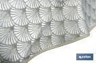 Mantel redondo antimanchas confeccionado en Jacquard con tejido resinado | Diseño de arcos verdes | Materiales: 50% algodón y 50% poliéster | Diferentes medidas - Cofan
