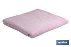 Drap de douche | Modèle Flor | Couleur Rose Clair | 100 % Coton | Grammage 580 g/m² | Dimensions 70 x 140 cm - Cofan