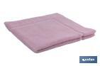 TAPIS DE SALLE DE BAIN | MODÈLE FLOR | COULEUR ROSE CLAIR | 100 % COTON | GRAMMAGE 1000 G/M² | DIMENSIONS 60 X 60 CM