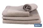 Drap de douche | Modèle Abisinia | Couleur Beige | 100 % Coton | Grammage 580 g/m² | Dimensions 70 x 140 cm - Cofan