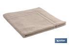 Tappeto da bagno | Modello Abisinia | Beige | 100% cotone | Grammatura: 1000 g/m² | Dimensioni: 60 x 60 cm - Cofan