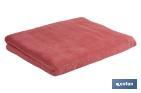 DRAP DE BAIN | MODÈLE JAMAICA | COULEUR CORAIL | 100 % COTON | GRAMMAGE 580 G/M² | DIMENSIONS 100 X 150 CM