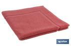 Bath mat | Jamaica Model | Coral colour | 100% cotton | Weight: 1,000g/m² | Size: 60 x 60cm - Cofan