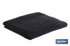 Bath towel | Brillante Model | Black | 100% cotton | Weight: 580g/m2 | Size: 70 x 140cm - Cofan