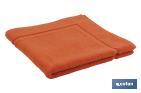 BATH MAT | AMANECER MODEL | ORANGE | 100% COTTON | WEIGHT: 1,000G/M2 | SIZE: 60 X 60CM