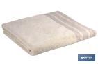 Bath sheet | Inspiración Model | Nature colour | 100% cotton | Weight: 580g/m2 | Size: 100 x 150cm - Cofan