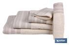 Bath sheet | Inspiración Model | Nature colour | 100% cotton | Weight: 580g/m2 | Size: 100 x 150cm - Cofan