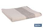 Bath towel | Alma Model | Nature colour | 100% cotton | Weight: 600g/m2 | Size: 70 x 140cm - Cofan