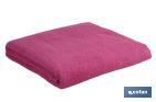 Drap de douche | Couleur Fuchsia | Modèle Primavera | 100 % Coton | Grammage 580 g/m² | Dimensions 70 x 140 cm - Cofan