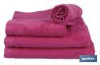 Drap de douche | Couleur Fuchsia | Modèle Primavera | 100 % Coton | Grammage 580 g/m² | Dimensions 70 x 140 cm - Cofan