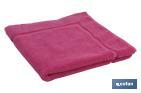 Tapis de salle de bain | Couleur Fuchsia | Modèle Primavera | 100 % coton | Grammage 1000 g/m² | Dimensions 60 x 60 cm - Cofan