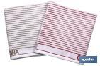 Pack of 2 tea towels | Size: 50 x 50cm | White with stripes - Cofan