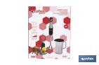 Mixeur Plongeant Électrique | Modèle Zahara | 800 W | Comprend Fouet en Acier et Verre Mélangeur de 1 L - Cofan