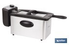 FRITEUSE ÉLECTRIQUE | MODÈLE RIAZA | FABRIQUÉ EN ACIER INOXYDABLE BROSSÉ | 2000 W | CAPACITÉ 3 L