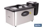 Friteuse Électrique | Modèle Riaza | Fabriqué en Acier Inoxydable Brossé | 2000 W | Capacité 3 L - Cofan