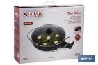 Electric pan | Belice Model | 1,500W | Steel base with non-stick coating | Diameter: 36cm - Cofan